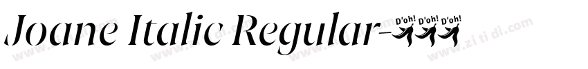 Joane Italic Regular字体转换